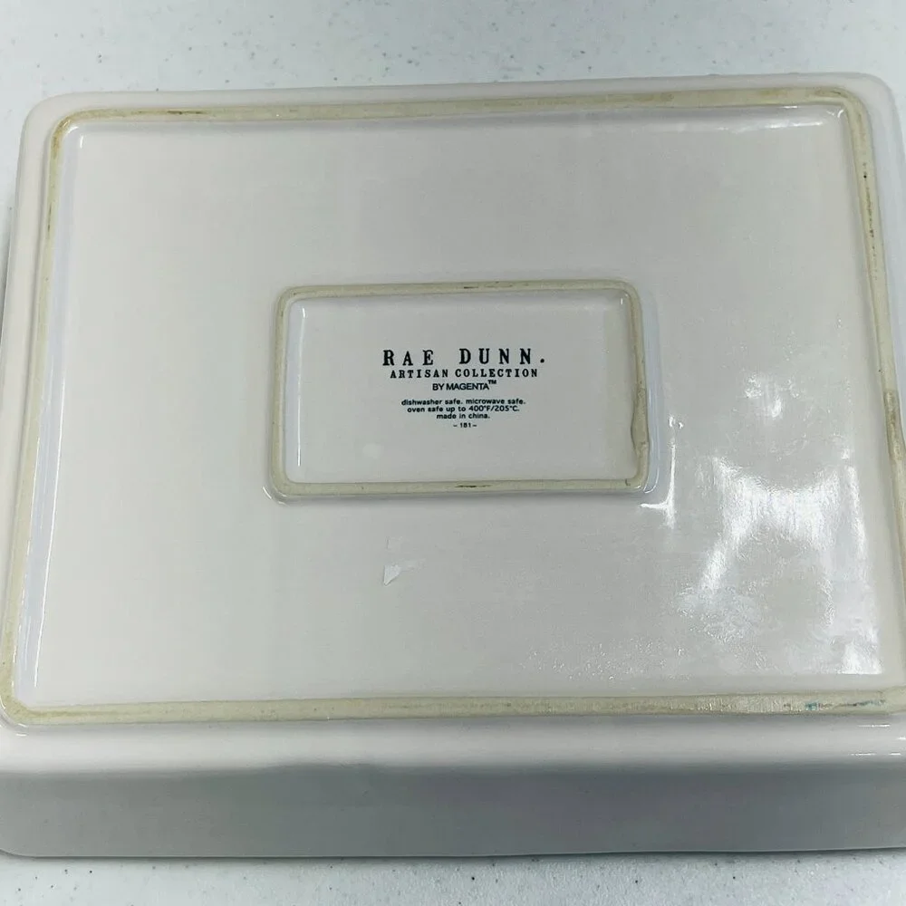 Rae Dunn MADE WITH LOVE Baking Pan Dish - Picture 5 of 5